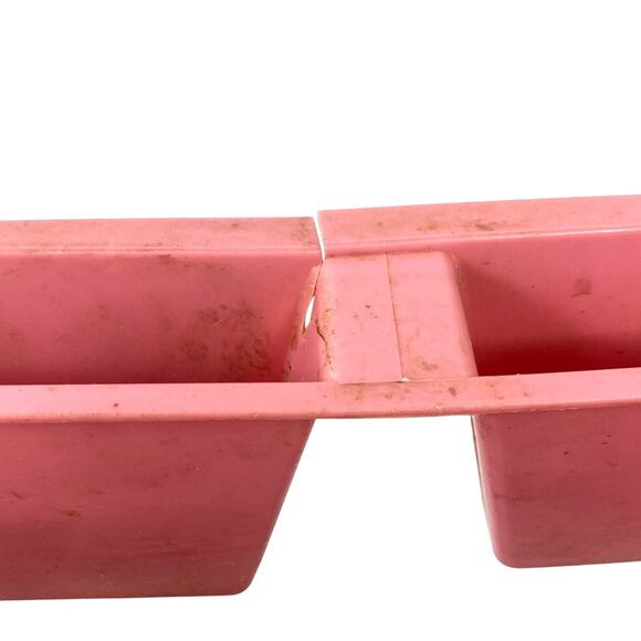Vintage 1993 Rubbermaid Plastic Dish Drying Rack Dusty Rose Pink 14 x 12.5 - Picture 5 of 7